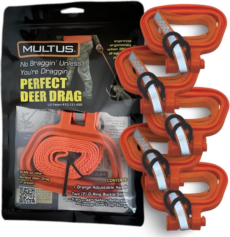 MULTUS Deer Drag Rope & Strap - Heavy Duty Deer Puller for Hunting - Unique Gifts for Hunters, Dad, Men Who Have Everything - Hunting Essentials & Accessories - Image 1